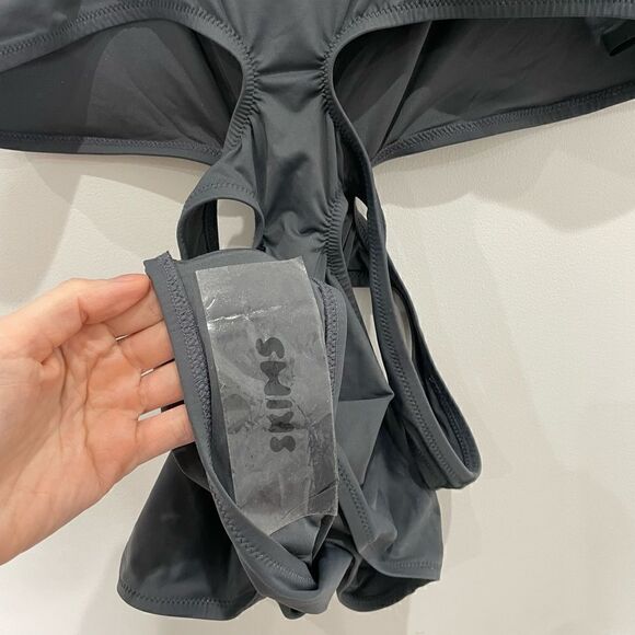 NWT Skims Swim Cutout Monikini in Grey Cobalt - Picture 5 of 7